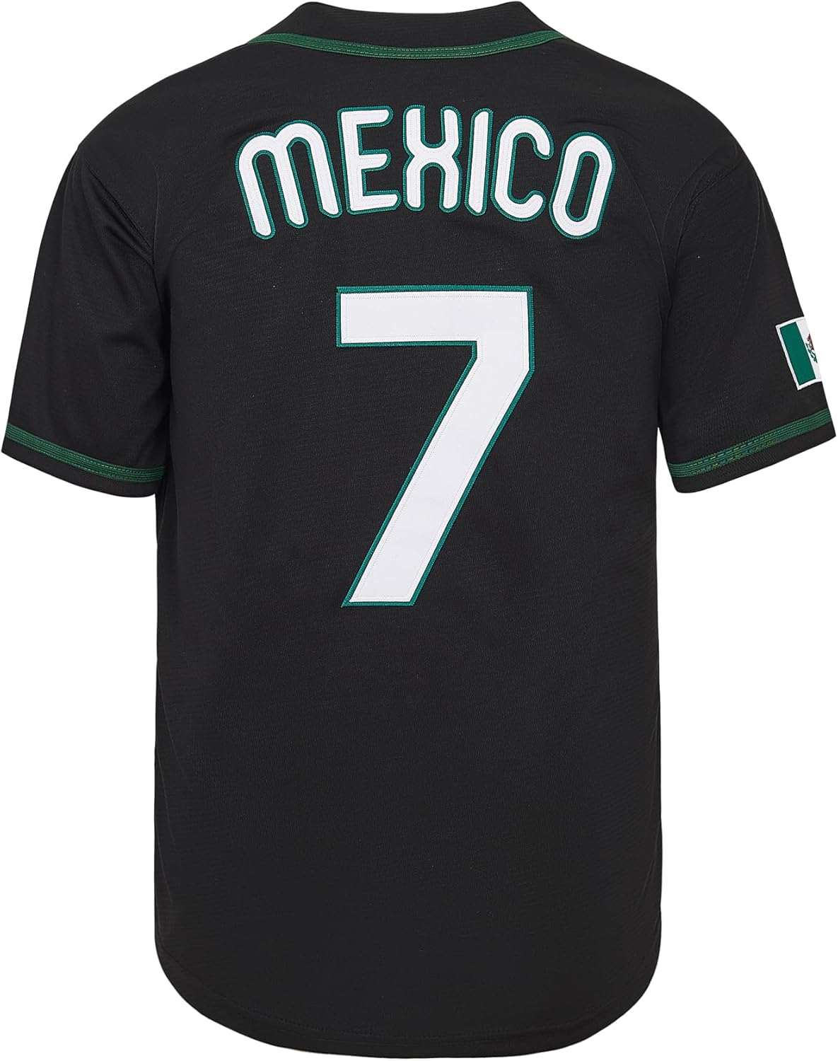 Men's Mexico 34 Button Down Jersey Short Sleeve Hipster 80S 90S Hip Hop Baseball jersey