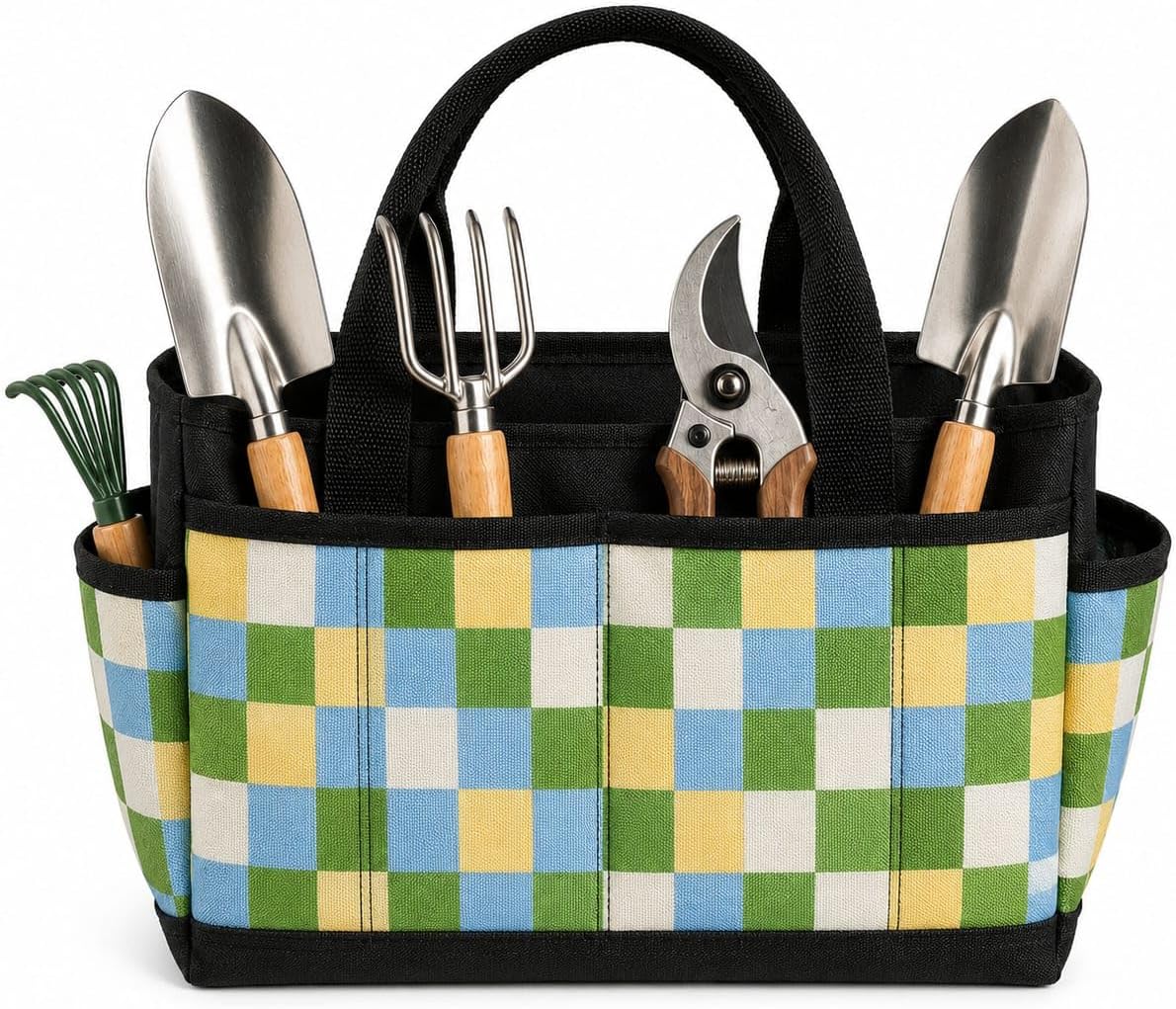 Meadow Color Block Garden Tool Bag Organizer for Tool Storage, Fresh Style