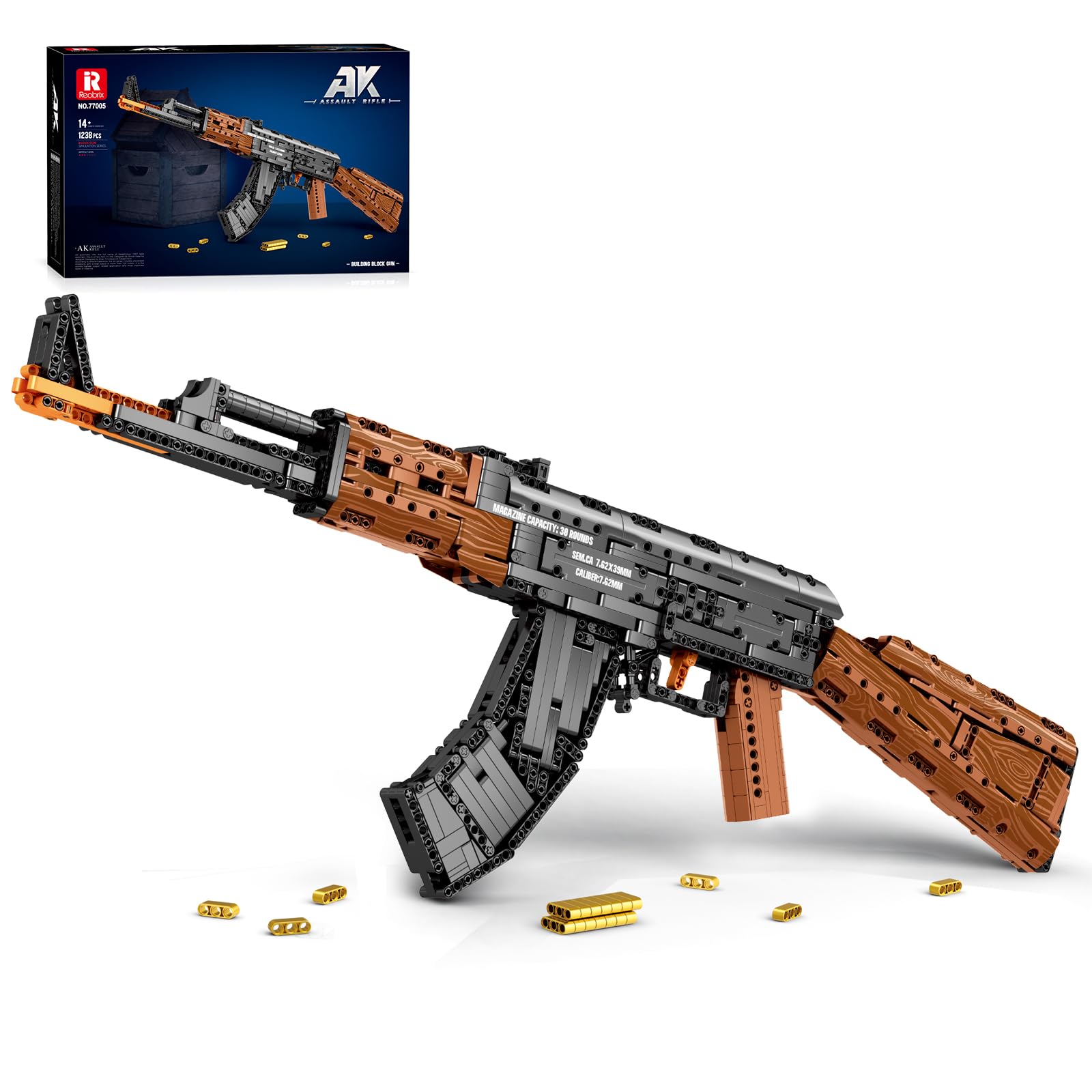 Amazon.com: Reobrix Building Block Gun Toy Set for Adults, 1238Pcs