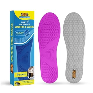 BEAR GRIPS Orthotic Shoe Insoles for Diabetics & Elderly – Gel Cushioning, Pain Relief & Fall Prevention – Senior+ Insoles | Men & Women | UK Size 5 to 9