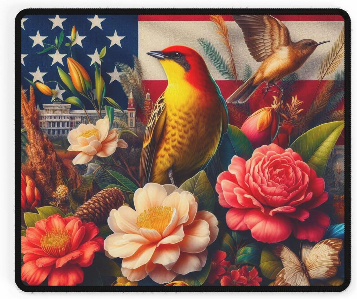 Alabama State Symbols Desk Mat - Premium Quality USA Made Office Accessory