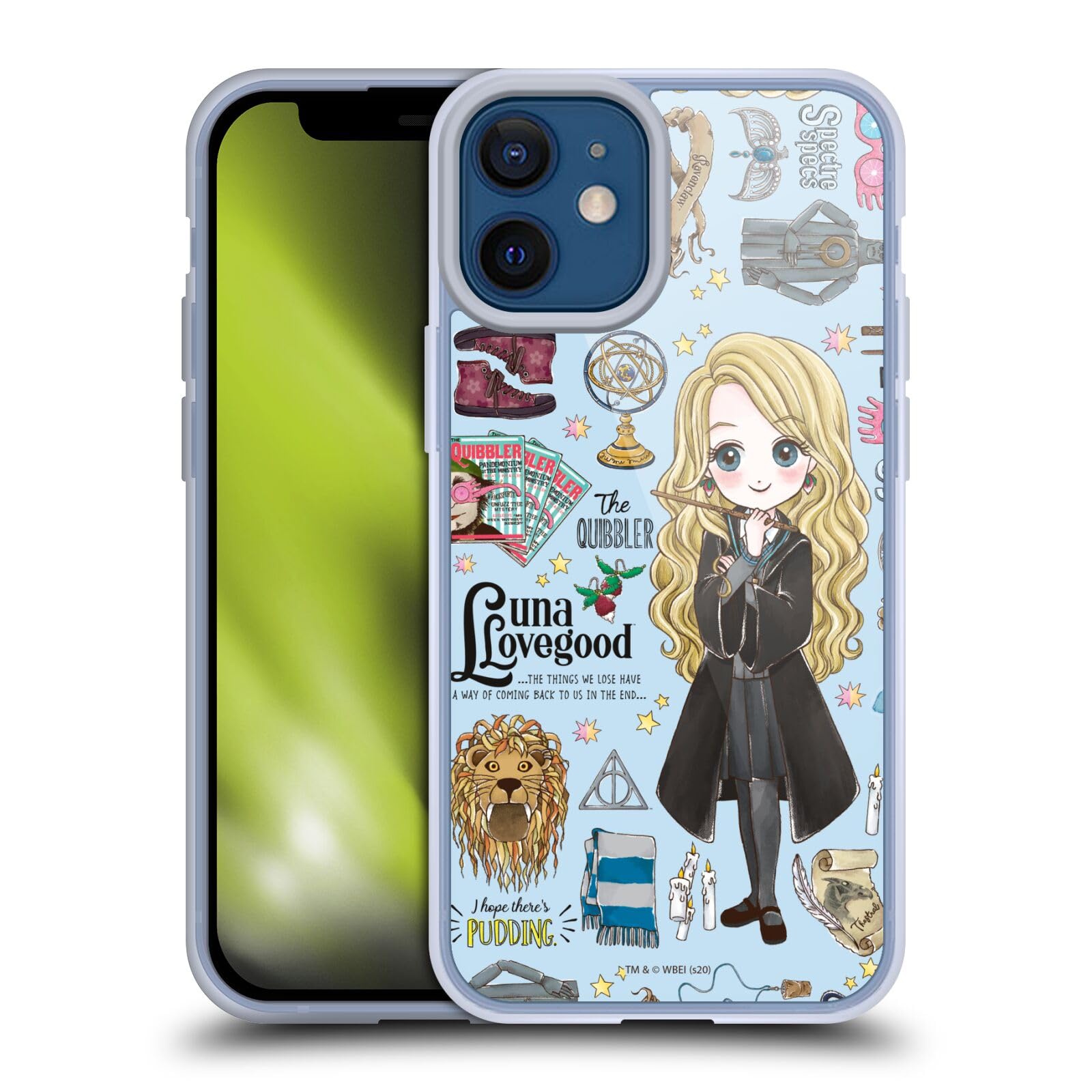 Head Case Designs Licenciado Oficialmente Harry Potter Patrón Luna Reliquias de la Muerte XXXVII Caso Funda de Gel Suave Compatible con Apple iPhone 12 / iPhone 12 Pro — view 54