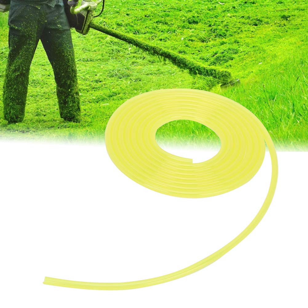 Jelquix 3 Meters Yellow Fuel Line Hose Durable Petrol Tube for Lawn Mowers and Trimmers Gasoline Pipe (3 * 6mm)