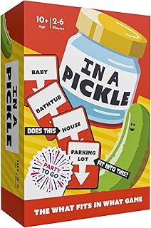 Gamewright - Party to Go - in a Pickle - Card Game - Age 10+, 2-6 Players