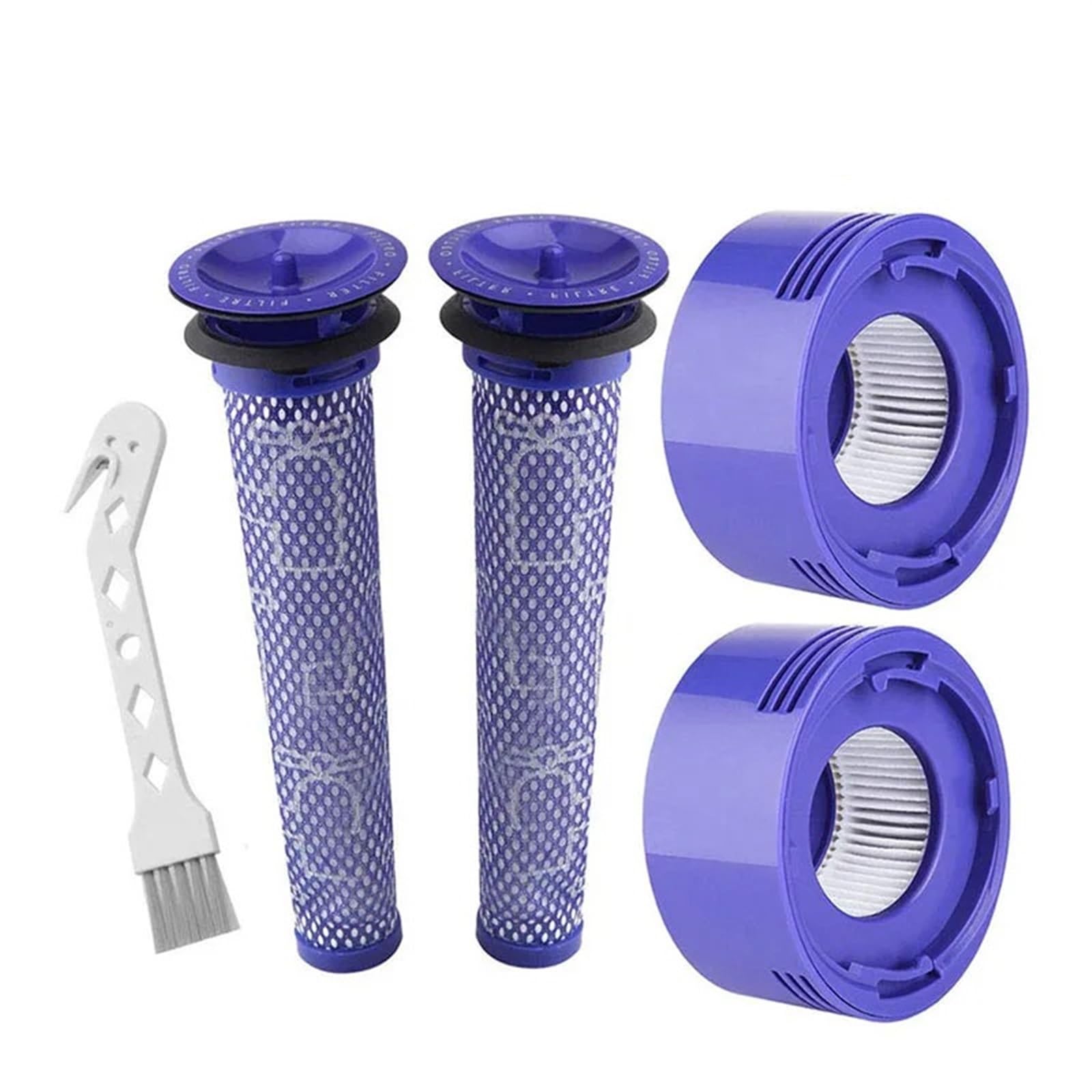 Do odkurzaczy bezprzewodowych Dyson V7 V8, wymienny filtr wstępny i filtr końcowy filtra wstępnego + akcesoria do zestawu filtra końcowego HEPA Filtr Hepa do odkurzacza(Set 4)