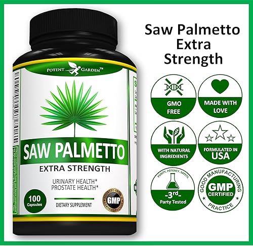 Miniatura 9 de Saw Palmetto Extracto de cápsulas para la salud próstata | & Berry en polvo Complejo Bloqueador de para reducir frecuentes Urination y DHT a la