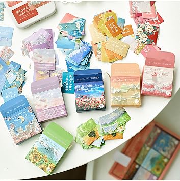GUGUK Sanat Temalı 6 Adet Sticker Kutu Seti • Bullet Journal