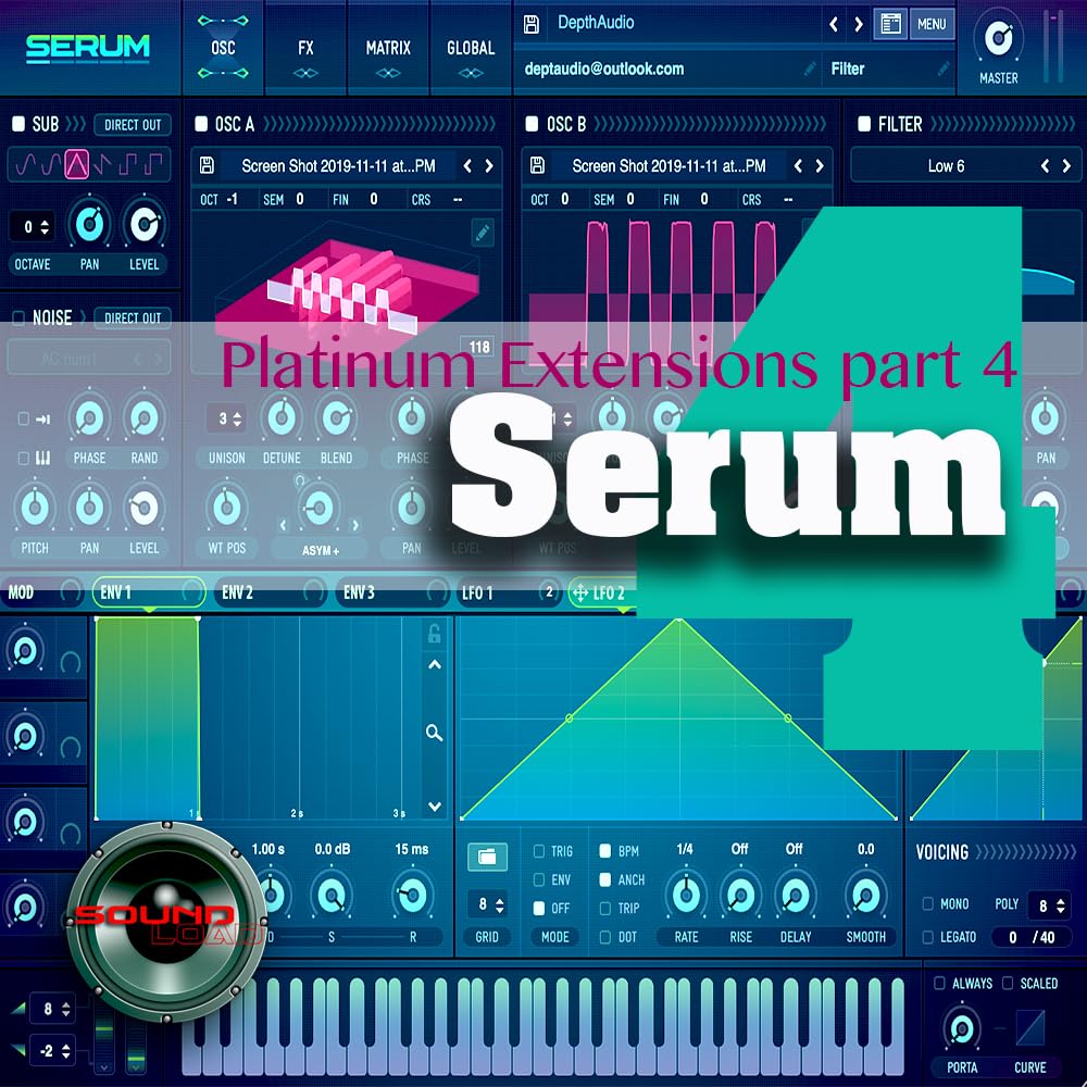 SoundLoad Serum xFer Platinum Extension Mega Bundle – Über 50 GB mit 80.000 Presets und Patches für Serum