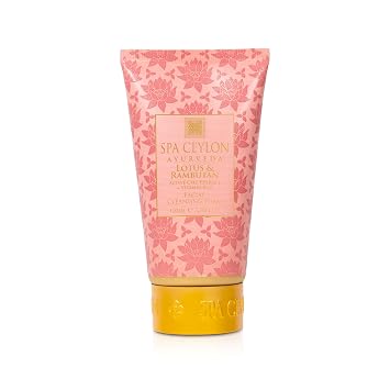 SPA CEYLON Lotus & Rambutan - Active Cell Extract + Vitamin B12 Facial Cleansing Foam | For Sensitive skin | 100ml