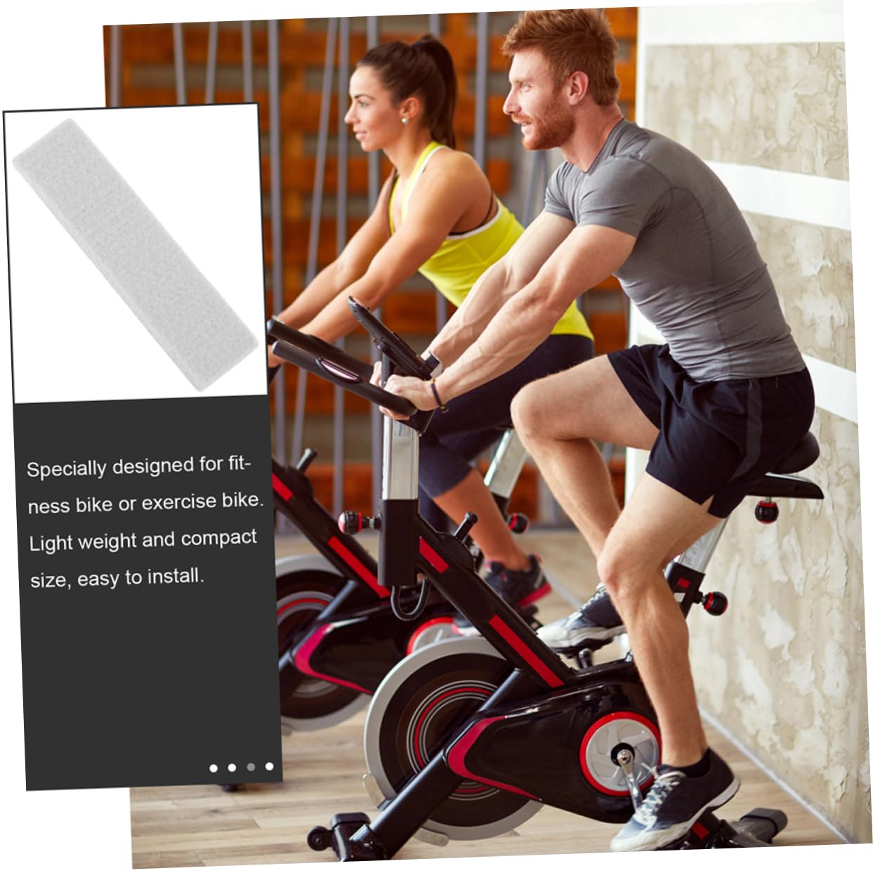 BESPORTBLE Pastiglie Resistenza Bici Feltro da Unitá per Freno 6 in Fitness Grande Protezione para Cerchi Allenamento Indoor