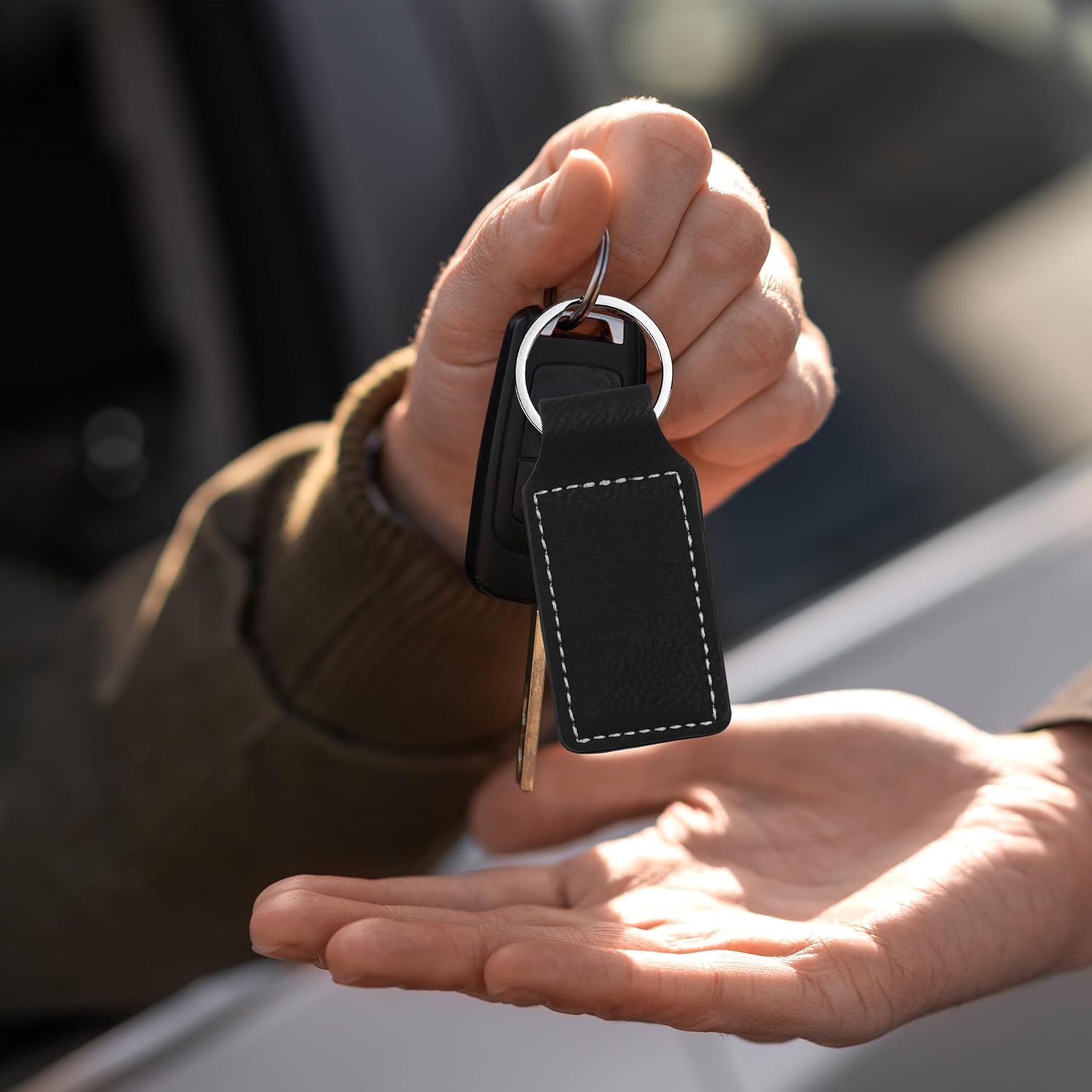 LaserGram Rectangle Keychain, EMT Emergency Medical Technician, Personalized Engraving Included