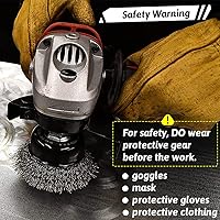 Vista 5 de Double Elite Cepillo de alambre para juego de 21 piezas, rueda de alambre abrasivo para taladro de vástago hexagonal de 1/4 pulgadas, cepillo