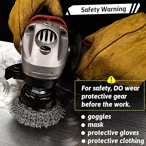 Miniatura 5 de Double Elite Cepillo de alambre para juego de 21 piezas, rueda de alambre abrasivo para taladro vástago hexagonal de 1/4 pulgadas, cepillo