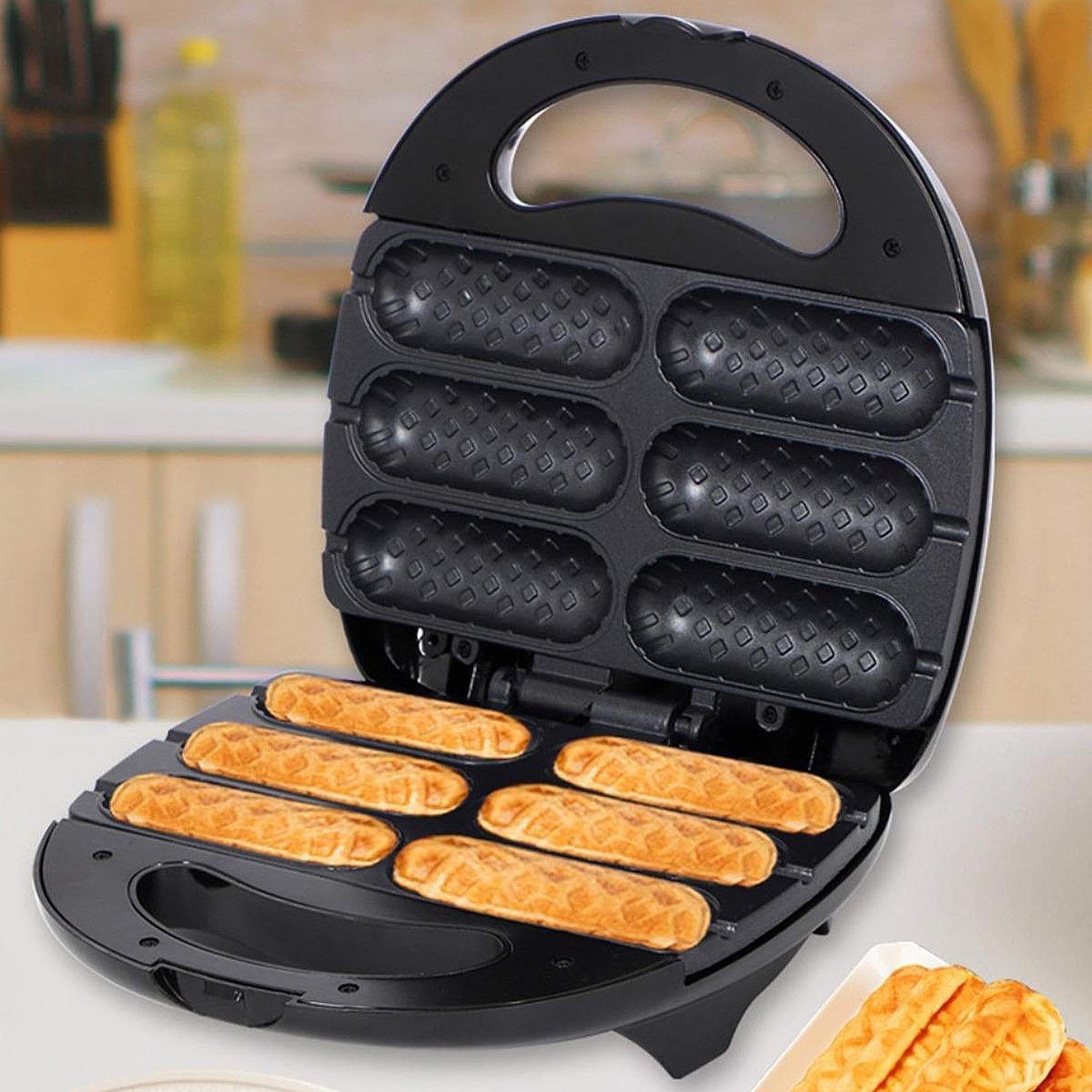 Máquina de Salchichas Eléctrica para Hacer Hot Dogs Horno para Embutidos y Snacks