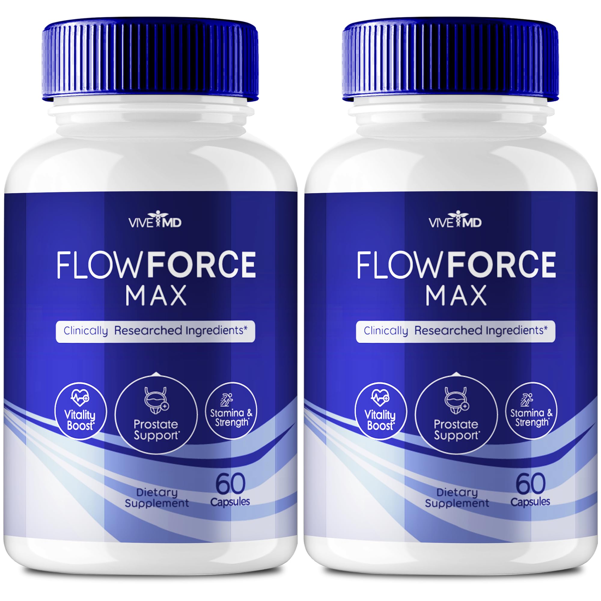Flow Force Max Supplements Advanced Energy Pills - Supplements for Men & Women - Bladder Control Supplements Flowforce Max Prostate Health Supplement Your Vitamins & Dietary Supplements (2 Pack)