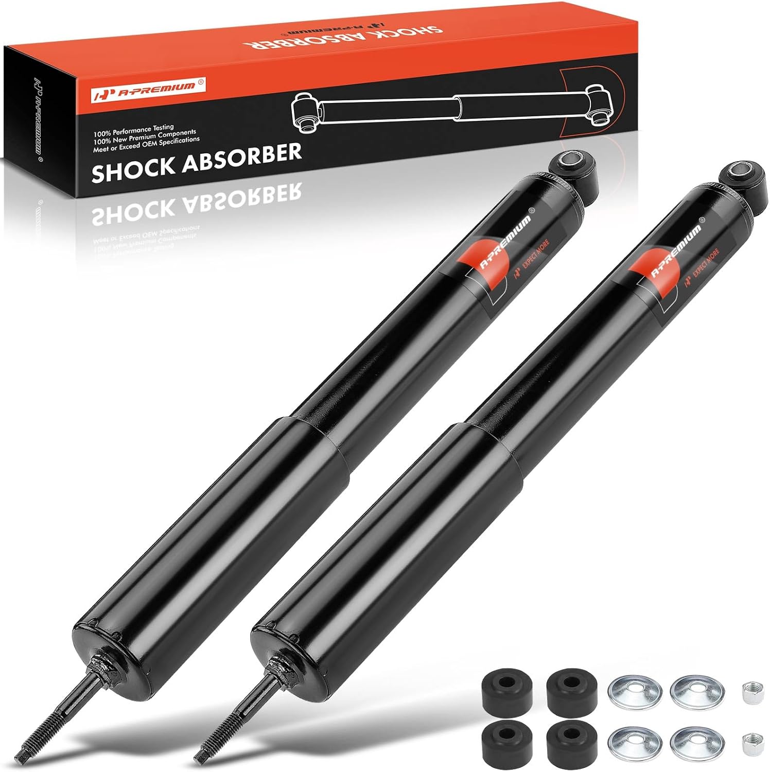 A-Premium Front Suspension Shock Absorber Compatible with Dodge Ram 4500 2008-2010, Ram 5500 2008-2010 & Ram 4500 2011-2017, 5500 2011-2017, 2-PC Set