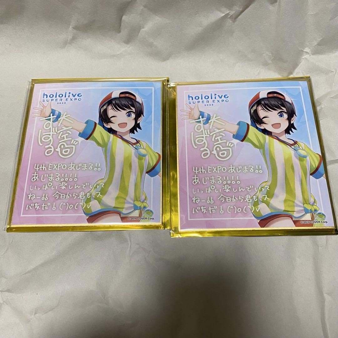 Amazon.co.jp: ホロラ EXPO メッセージ色紙 大空スバル すばる セット 