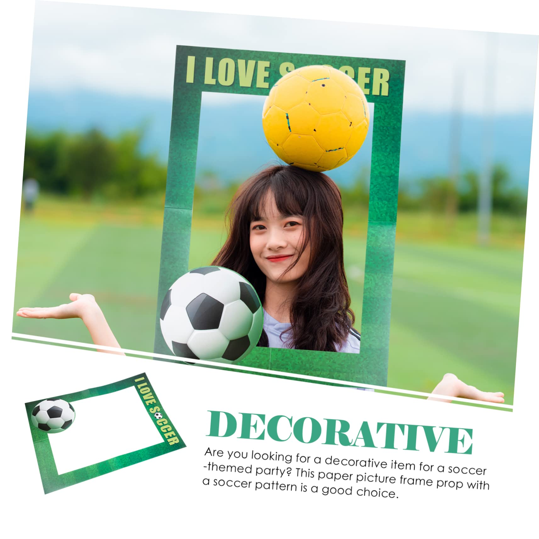 Amazon | OKUMEYR 2個 サッカー パーティー フォト フレーム サッカー