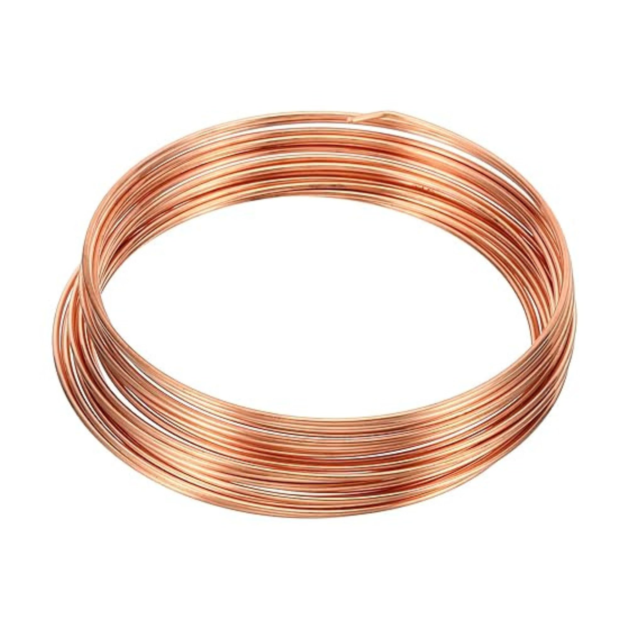 POWER HUB 2 Meters Of 12 Gauge Copper Wire (2.64MM) - Without Enameled - Dead Soft - Earthing - 99.9% Pure - Craft Work - Beading-picture-10