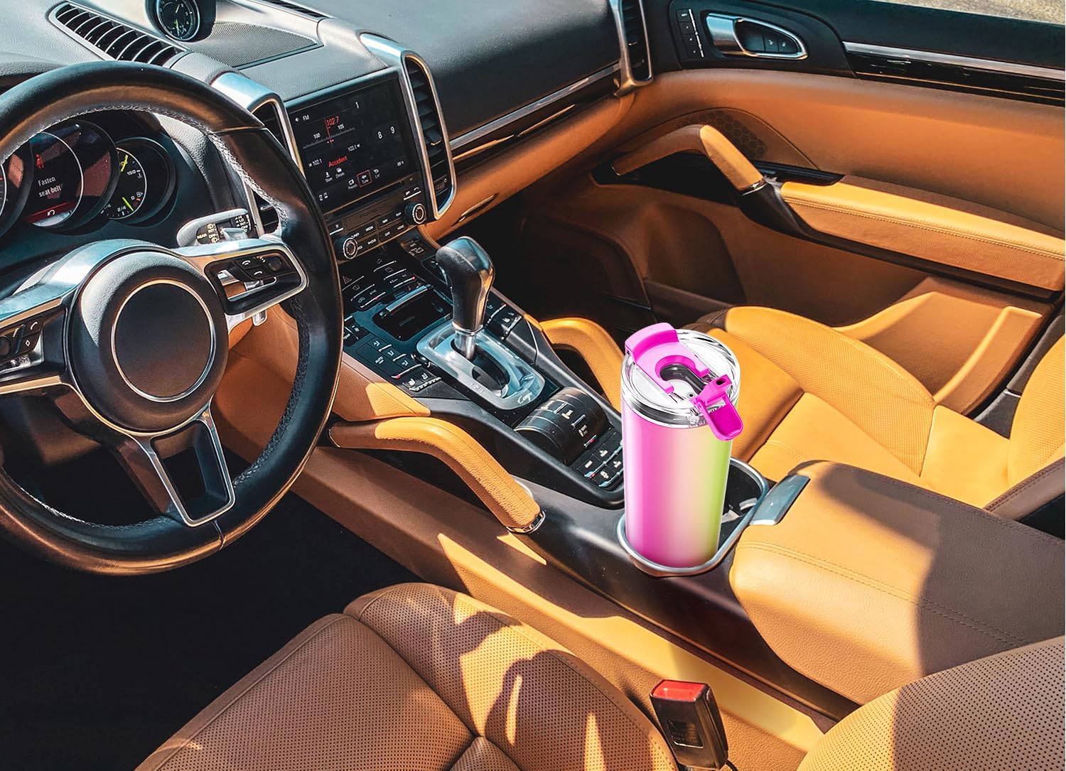 Meoky 30 oz Travel Coffee Mug with Leak-proof Lid, Stainless Steel Insulated Coffee Tumbler, Keeps Hot for 8 Hours or Cold for 24 Hours, Fits in Car Cup Holder (Fairyland) - Image 5