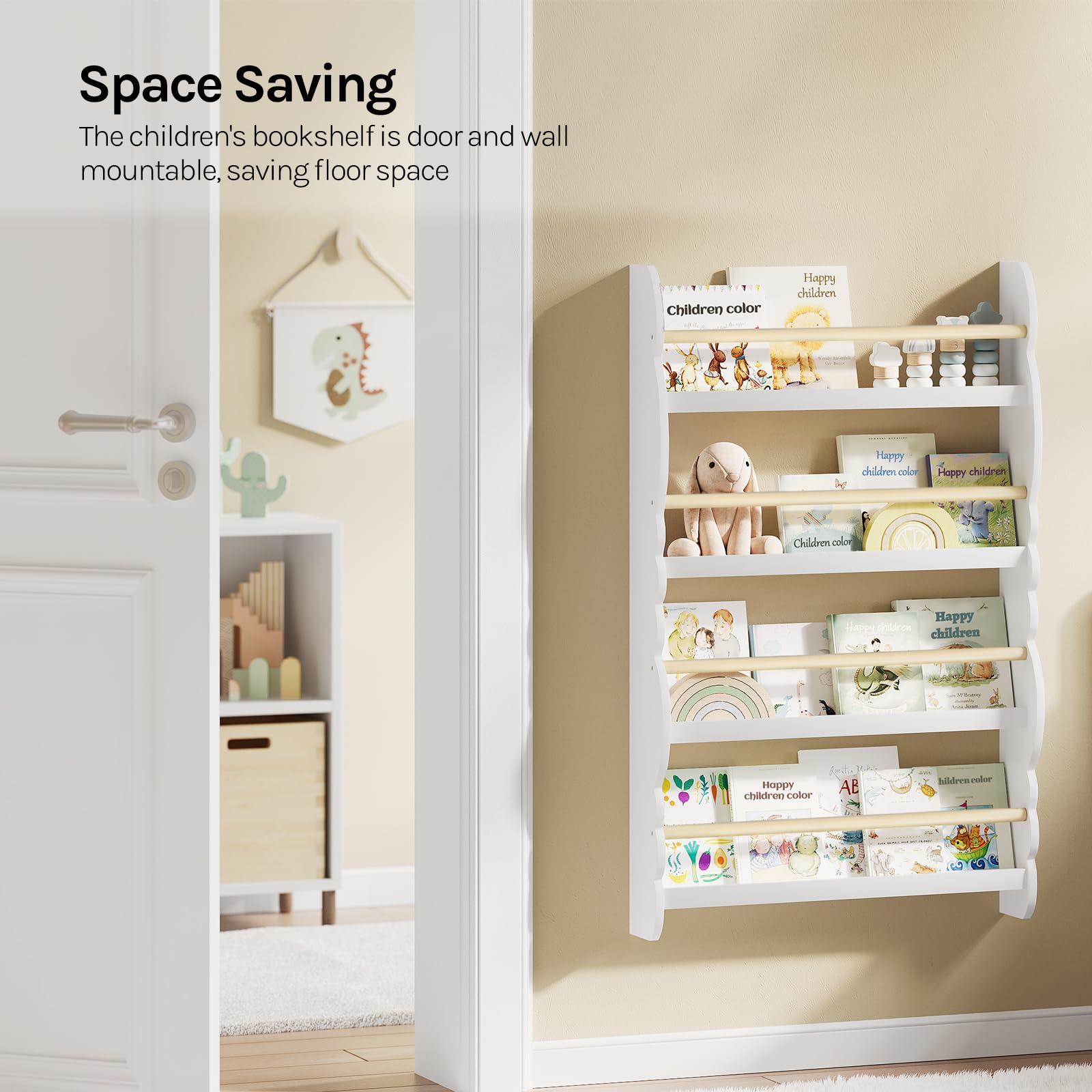 Furinno Lova Magazine/boekenplank met opbergkast, roze, 65,02