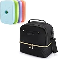 Vista 1 de TOURIT Bolsa de almuerzo y 4 bolsas de hielo para mujer, combinación perfecta