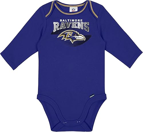 Miniatura 2 de Gerber NFL Unisex Baby Nfl Team 2 Pack Long Sleeve Onesie Bodysuit