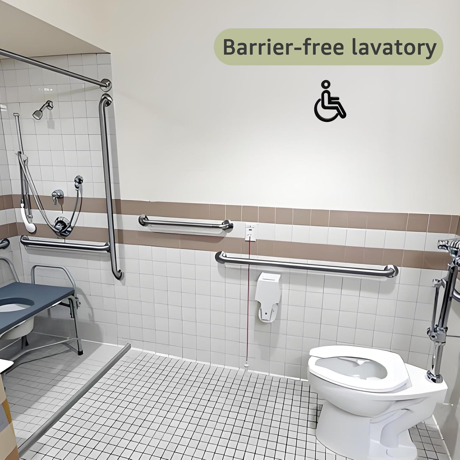 Commercial Toilet Seat Front Open, Commode Toilet Seat Elongated 18.5 Inch, for Hospital Hotel Church School Public WC,No Cover, Plastic, White, 2 Pack