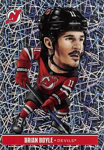 2018-19 Panini NHL Stickers Hockey #125 Brian Boyle New Jersey Devils Fathead Foil Official 2 1/2 Tall x 2 Inch Wide NHL Album Sticker
