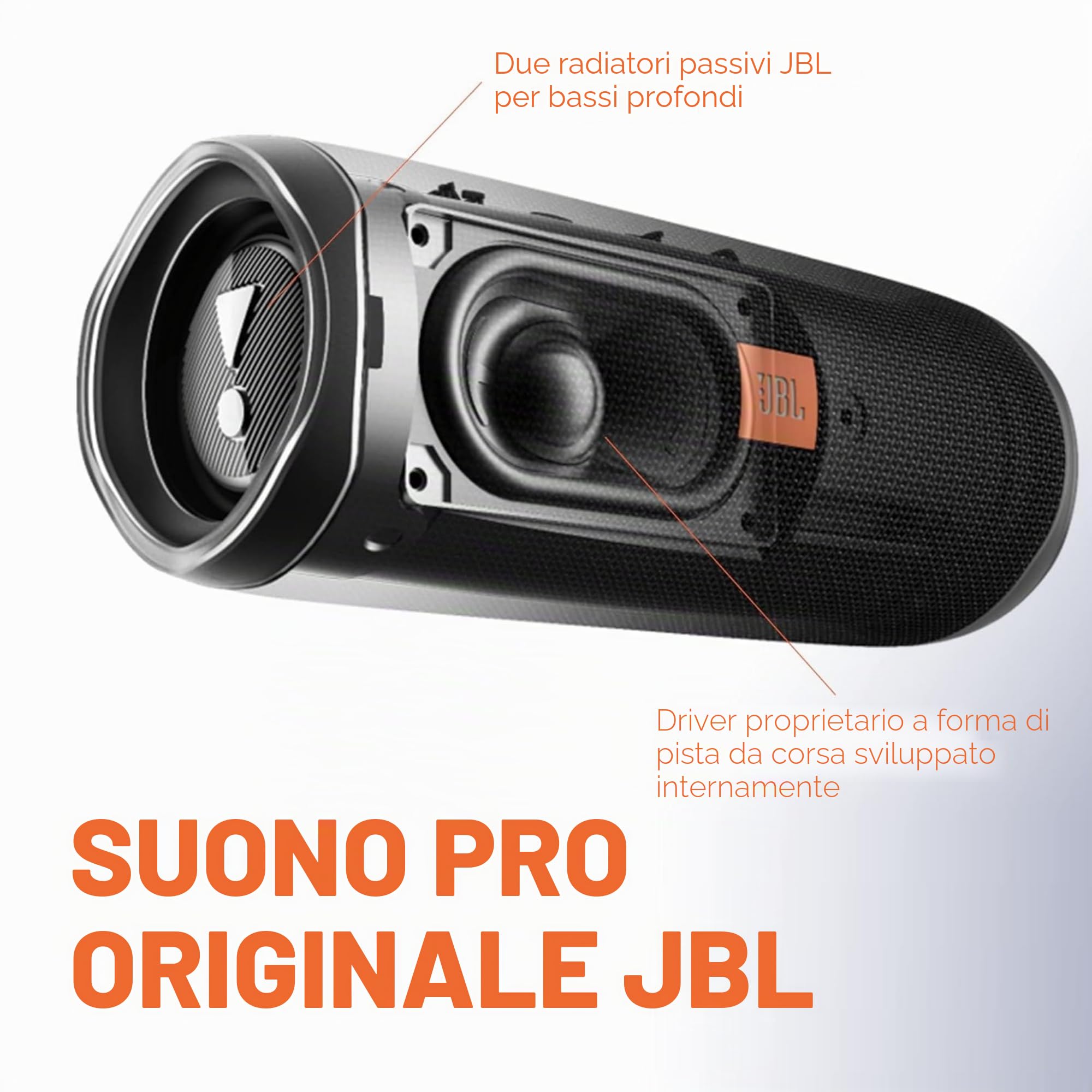 JBL Altoparlante Bluetooth portatile impermeabile FLIP 5 - Nero