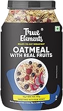 True Elements Whole Oatmeal 1kg - Overnight Oats | Breakfast Food | Healthy Diet | Oatmeal for Breakfast | Oats with Chia Seeds, Dry Fruits and Nuts | 9.8g Protein