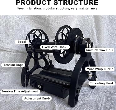 Household Electric Spinning Wheel, Mini Wool Spinning Wheel - Forward/Reverse Switching+Max Speed 800RPM+Capacity 4oz(120G), for Wool Fibre Twisting, 3 Spools,Black