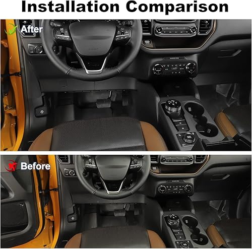 Miniatura 8 de JWWY Pomo para interruptor de faros delanteros de aire acondicionado, 4 ruedas, para remolque, interruptor de engranajes, cubierta para Ford Bronco