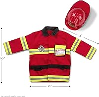 Vista 3 de Melissa & Doug Fire Chief Role Play Costume Dress-Up Set