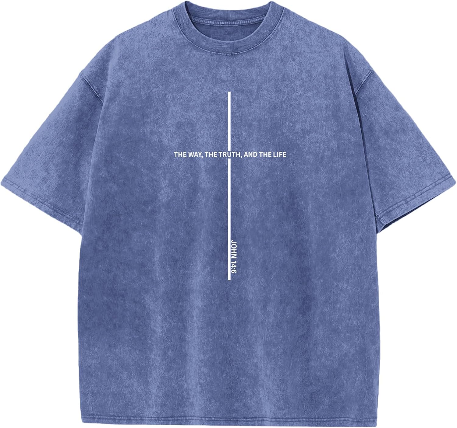 Wrenpies Christian Jesus Shirts for Men God Faith Religious Tshirt Cross Bible Verse Tops Acid Wash Oversized Graphic Tees