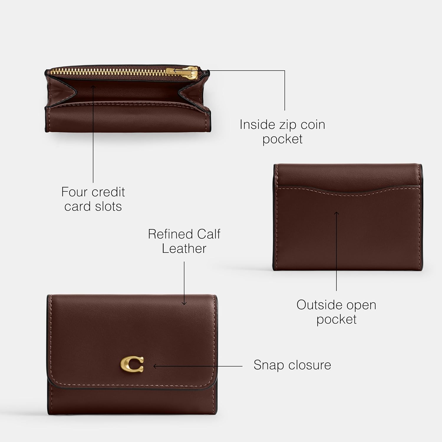 Coach Women's Essential Flap Card - Image 3