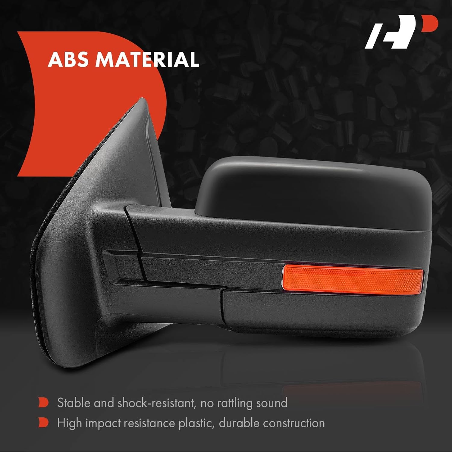 A-Premium Driver Side Power Door Mirror - Compatible with Ford F-150 2011-2014 - Heated Manual Folding Black Outside Rear View Mirror w/Turn Signal Blind Spot Detection - Replace# BL3Z17683DAPTMPFM