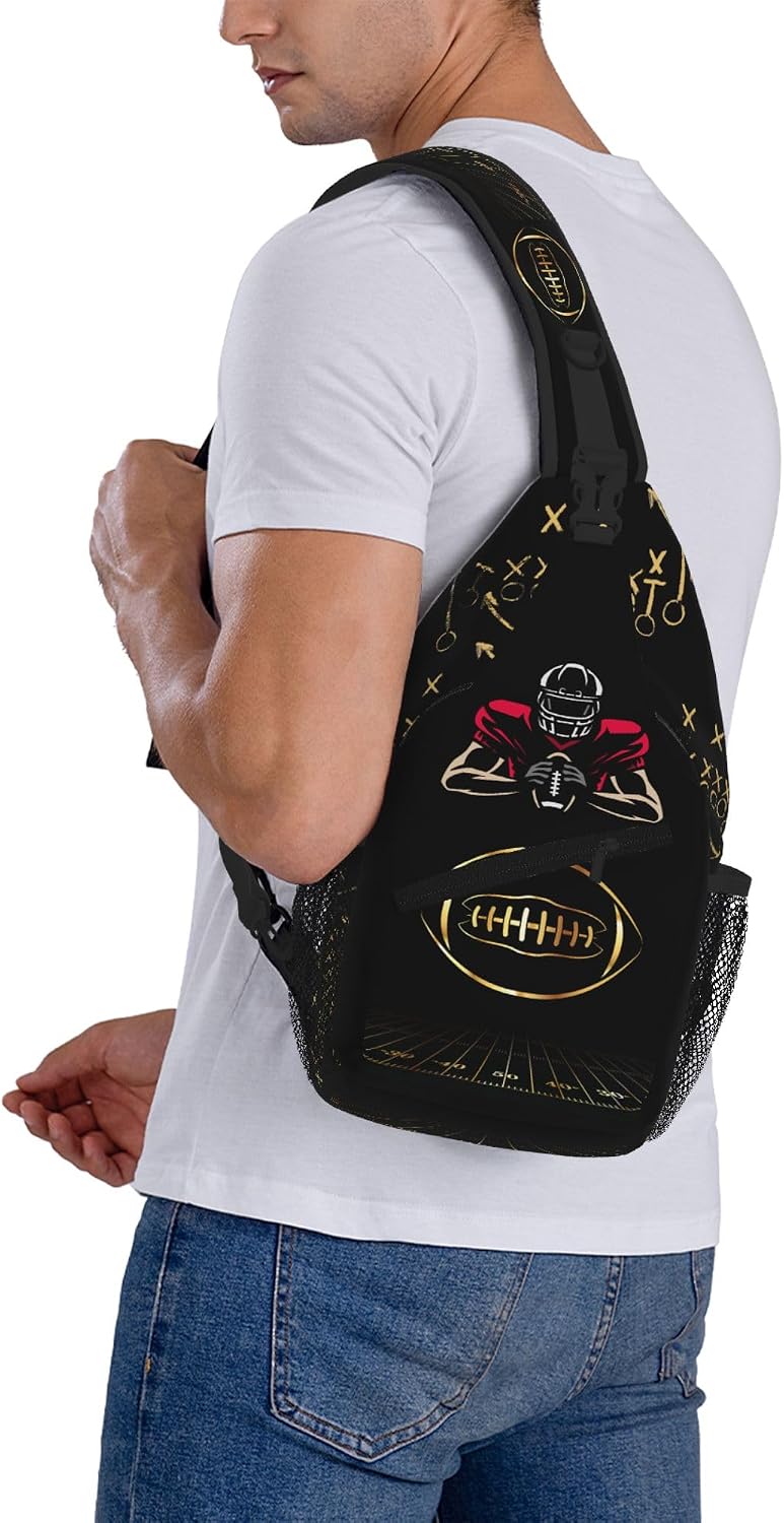 Men's Crossbody Sling Bag Hiking Daypack Packable Backpack