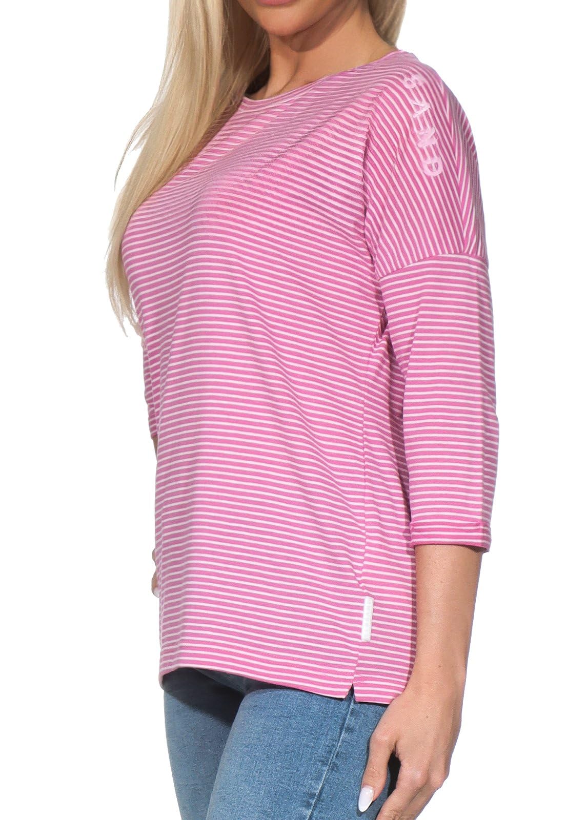 Elbsand Damen 3/4-Arm Shirt ESWVeera Damenshirt mit Streifen