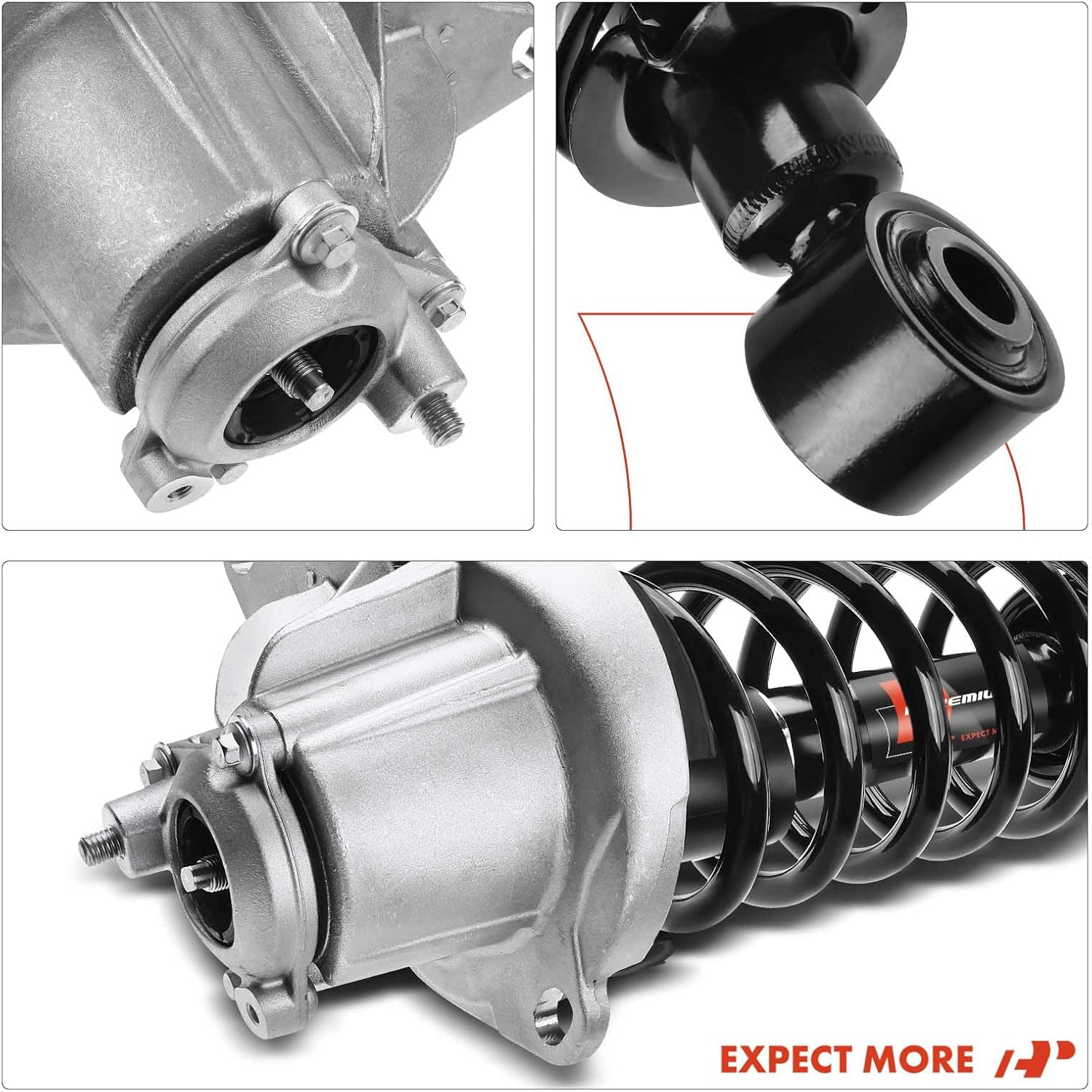A-Premium Rear Strut Assembly Compatible with Volvo V70 2001 2002, XC70 2003-2007 - 2x Replacement Suspension Complete Strut Shock Absorber with Coil Spring