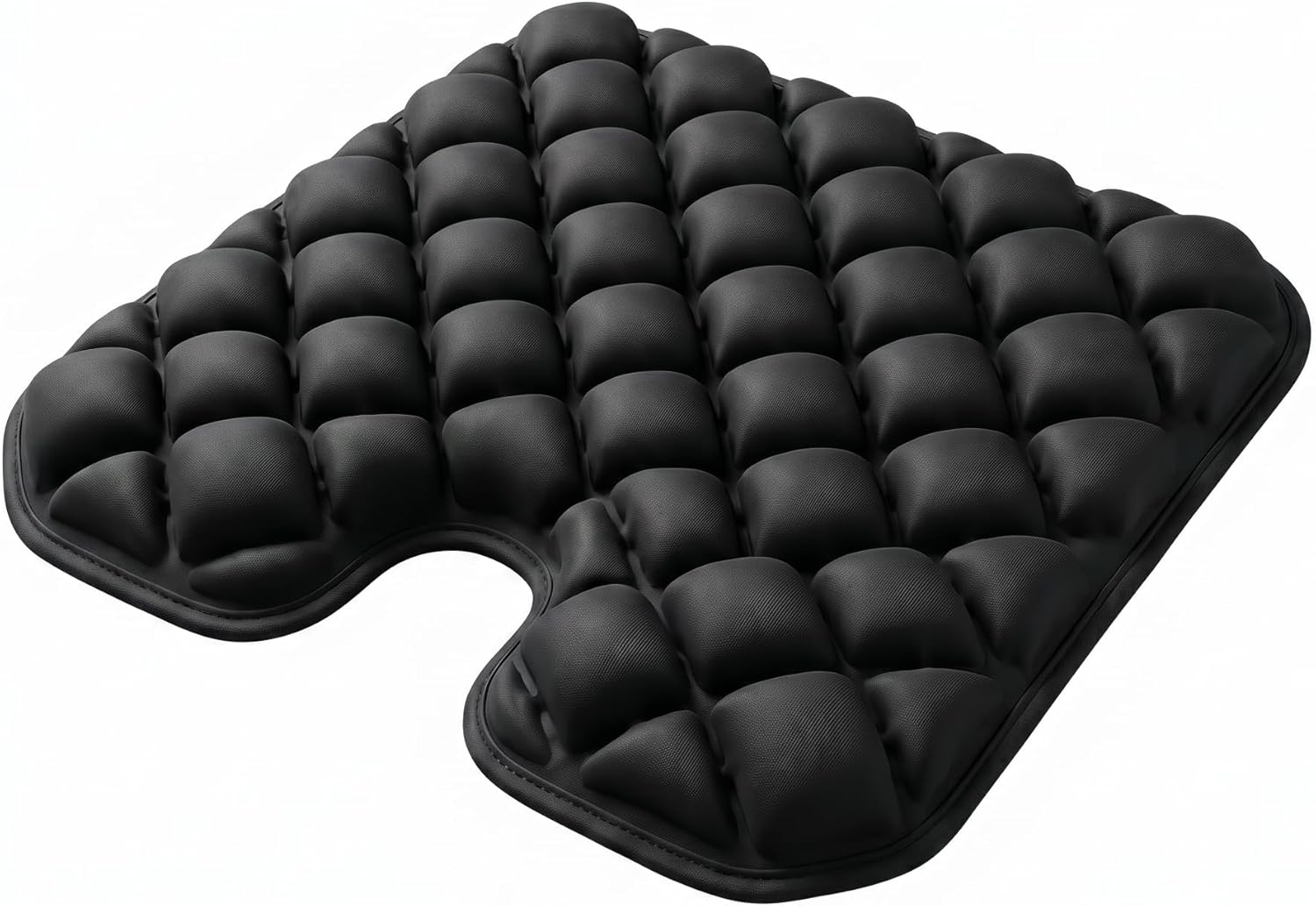 Inflatable Seat Cushion, Coccyx Cushion for Office Chair, Car & Wheelchair, Ergonomic Pressure Relief for Tailbone & Sciatica, Adjustable Firmness, Non-Slip Seat Pad for Long Sitting 16.6" × 15.8"