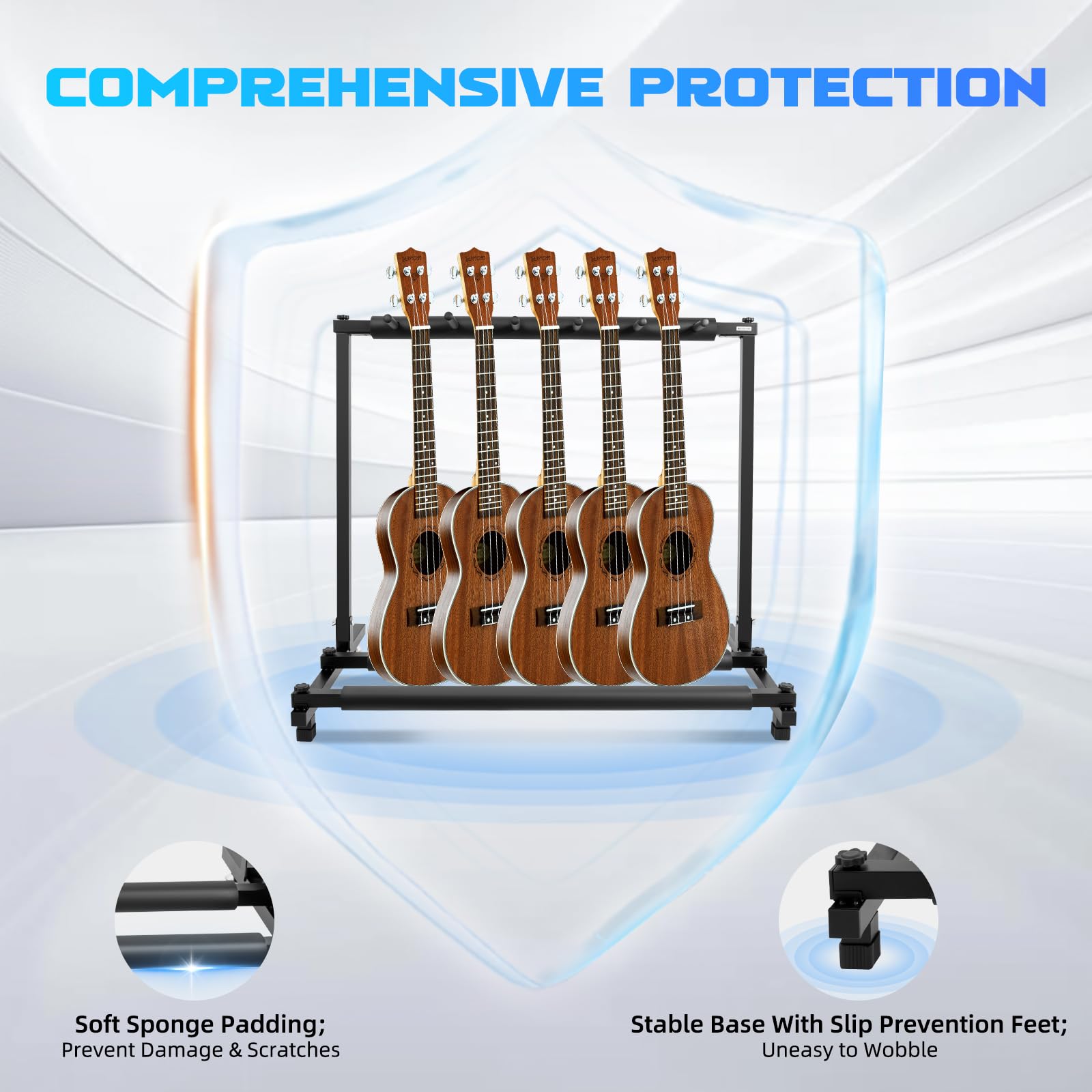 5 supporti per chitarra elettrica multi-posto, supporto per chitarra elettrica, supporto universale per chitarra
