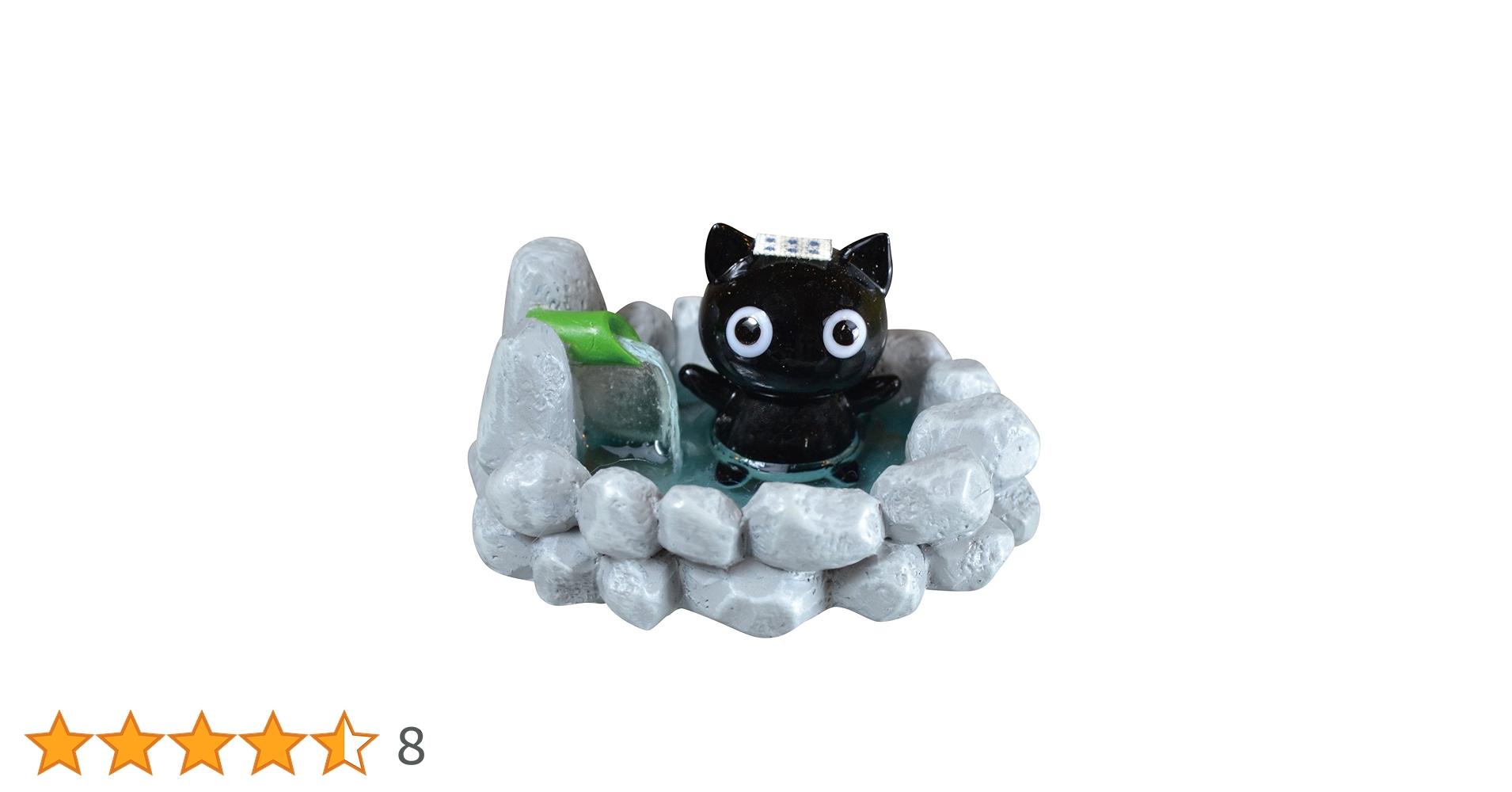 ガラス細工　ミニチュア　クロネコ　シロネコ ガラス細工｜猫｜シロネコちぐら｜フォーカートグラスワークス