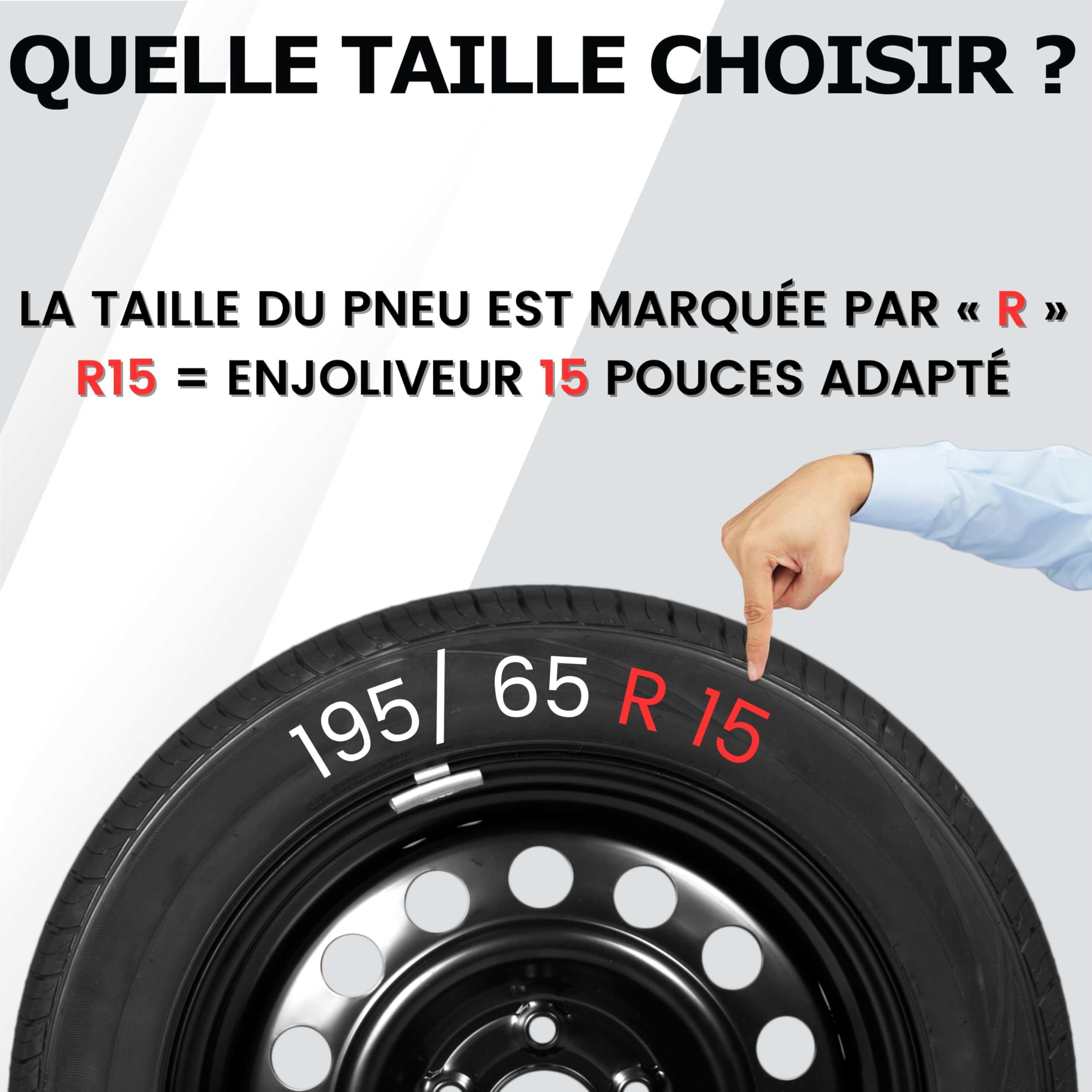 Lot de 4 Enjoliveurs Noirs 15 Pouces – Kuglo Stormer Design, ABS 100% Recyclé, Protection Jante/Valve, Universels