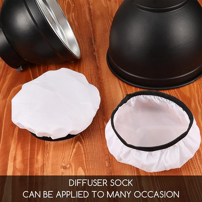 4 piezas difusores de luz suave 7 pulgadas blancos miniatura 8