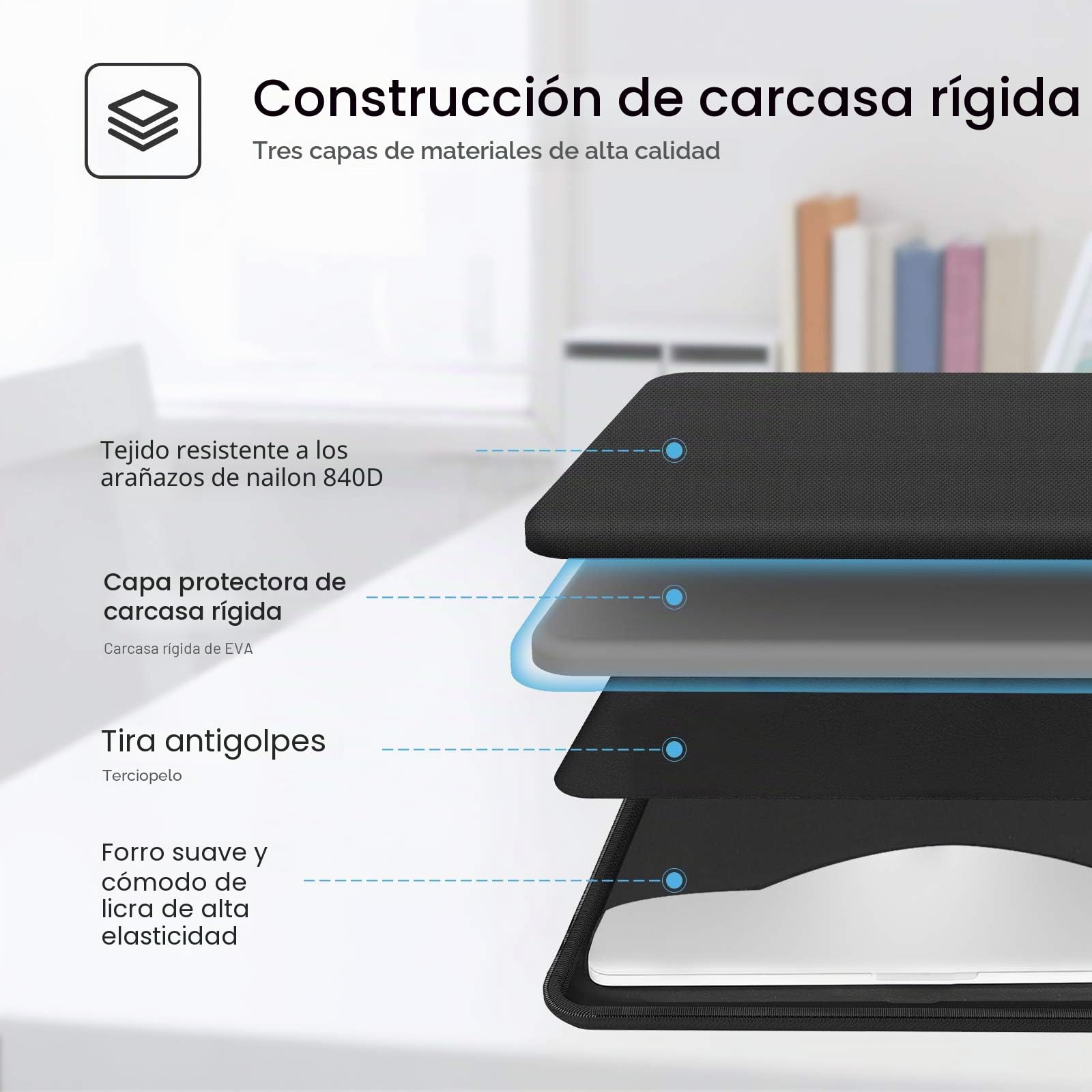 Smatree Maletín rígido para portátil de 16 pulgadas, funda de transporte compatible con Samsung Galaxy Book3, Book3 Pro