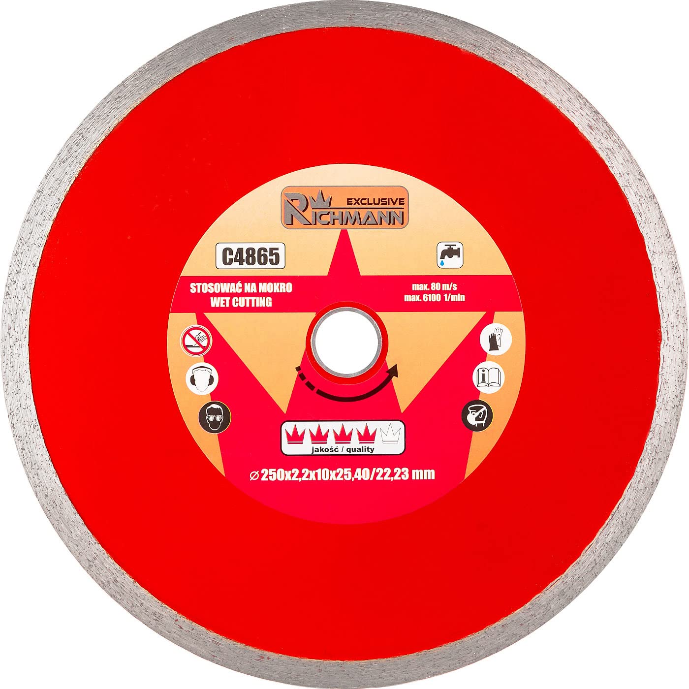 RICHMANN C4865 tile cutting diamond disc blade tile cutter 250mm bore