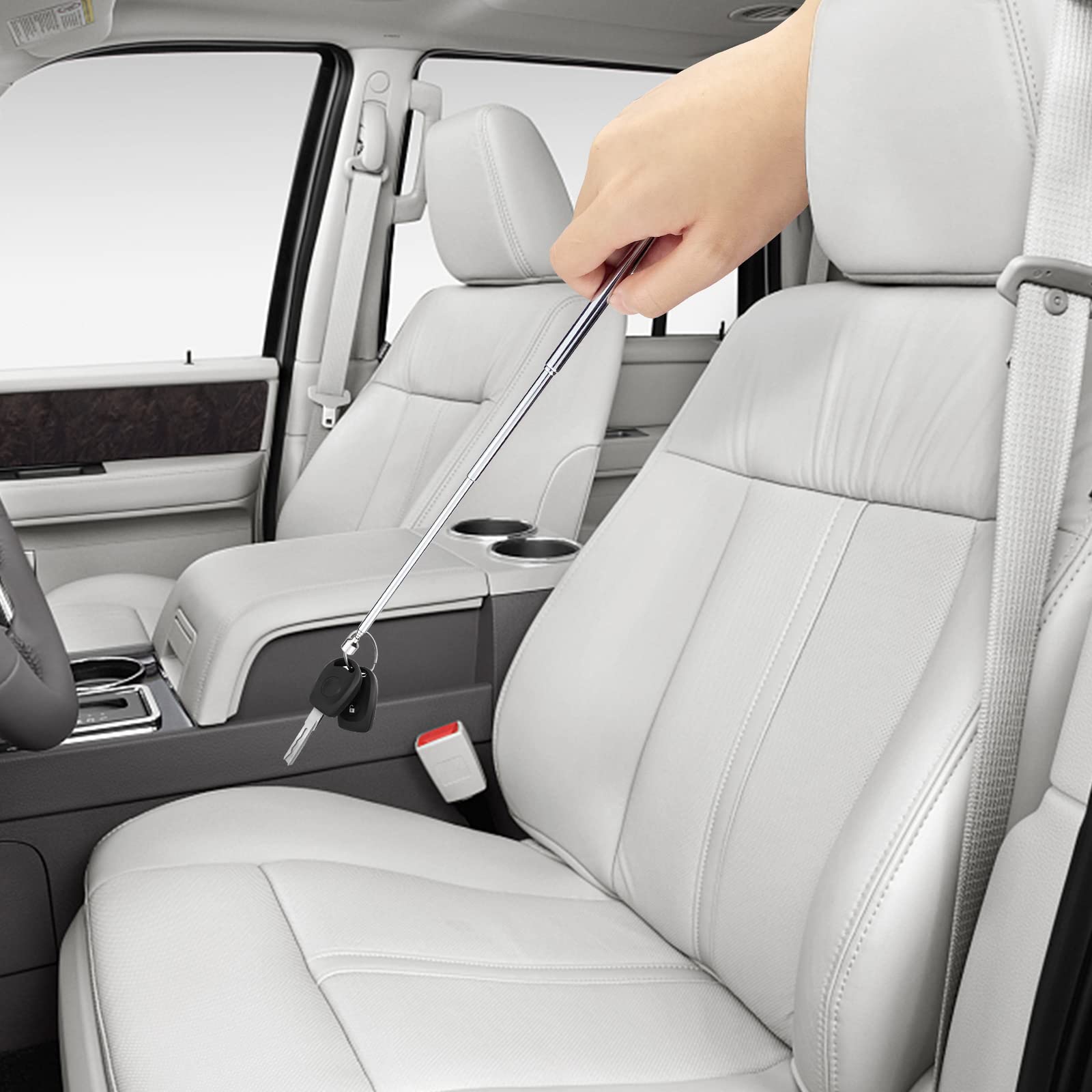 Bastone Magnetico Telescopico - Per Raccogliere Oggetti Metallici, Estensibile 12.5-65cm - Foto 2