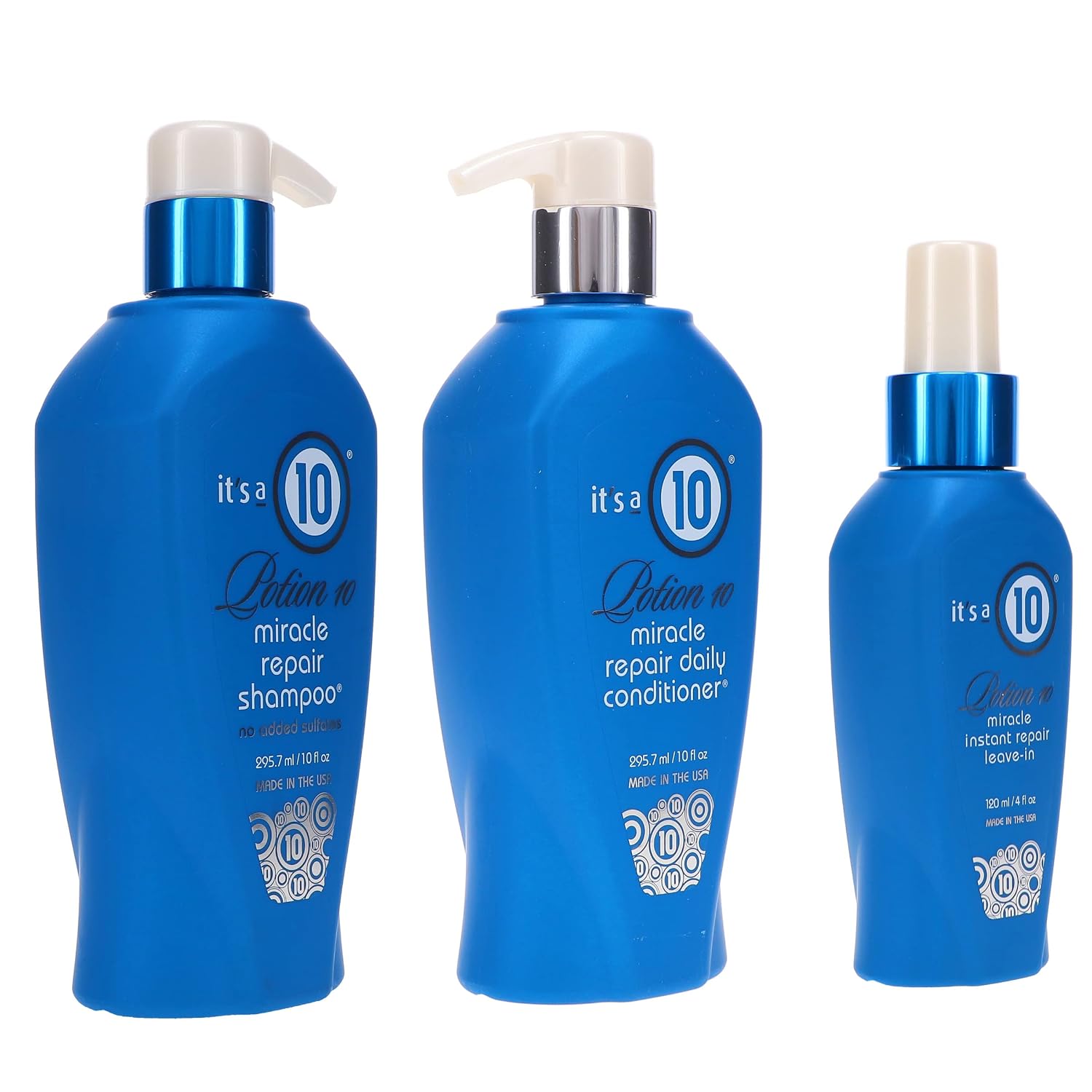 Its a 10 Potion 10 Miracle Repair Shampoo, Conditioner & Leave in Spray Set