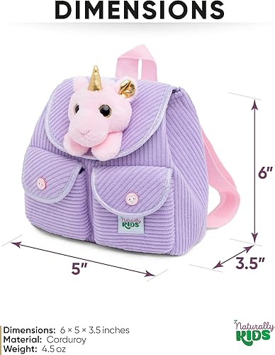 Miniatura 258 de Naturally KIDS - Juguetes de unicornio para niños y niñas de 2 a 3 años, regalos de cumpleaños, mochila de unicornio para niños pequeños 03 Unicornio